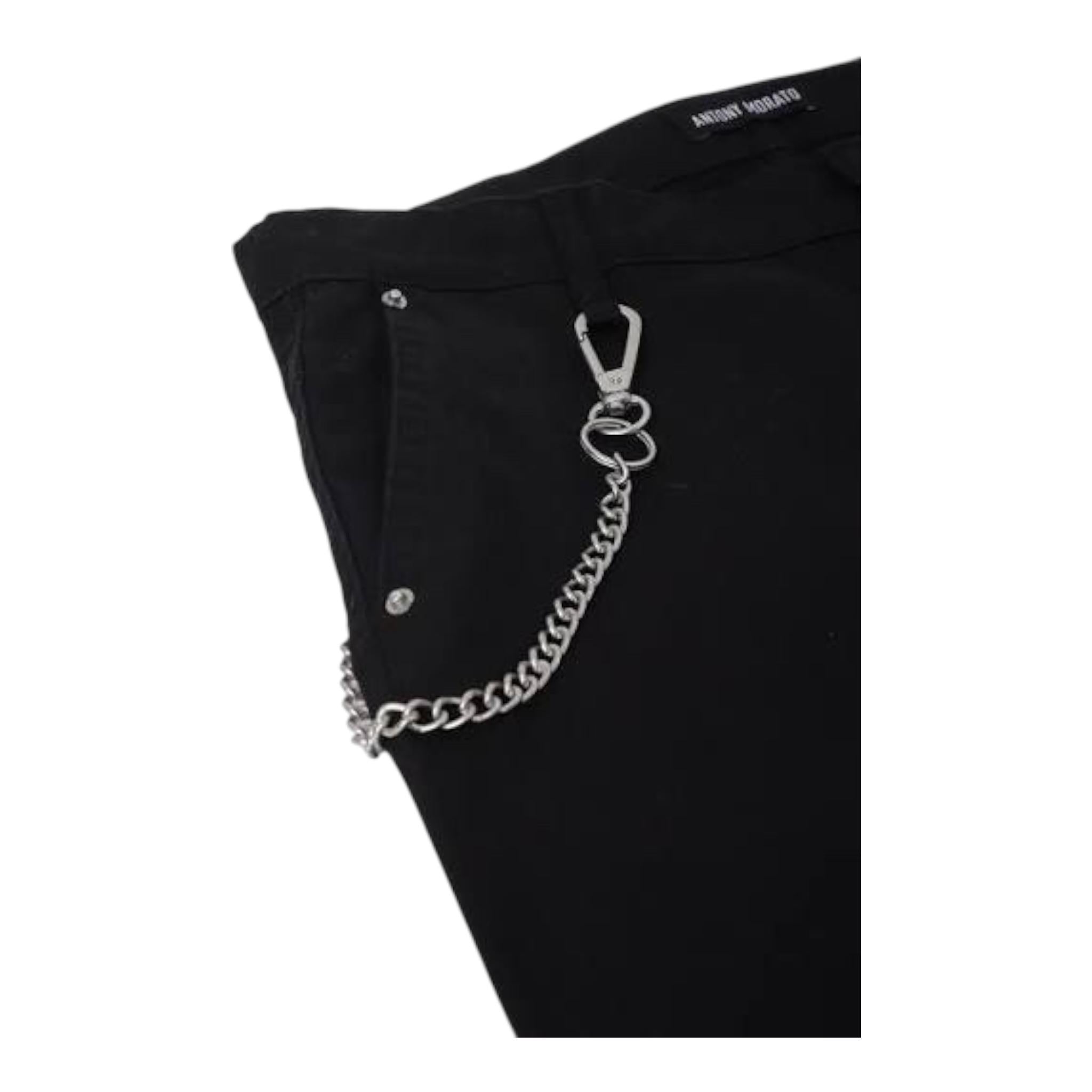 Antony Morato Pantalone Tinta Unita con Girovita Regolabile per Bambino MKTR00228 NERO ANTONY MORATO 
