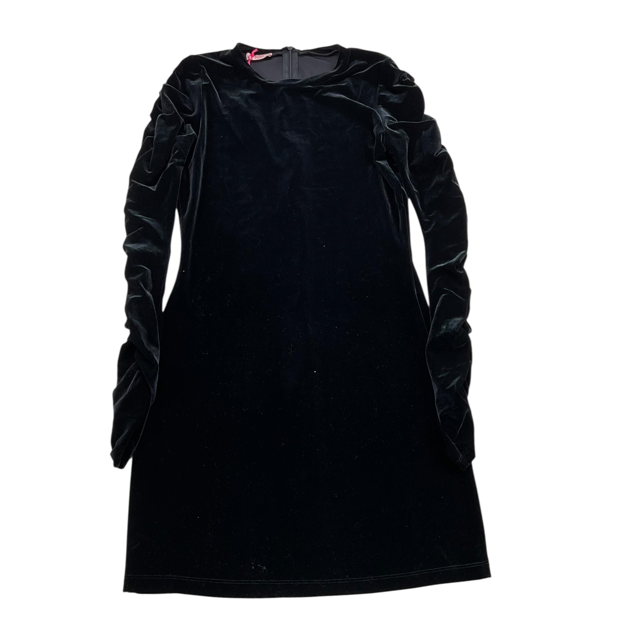 LIU JO abito manica lunga tinta unita in velluto  Nero per Bambina GF4177X NERO LIU JO 