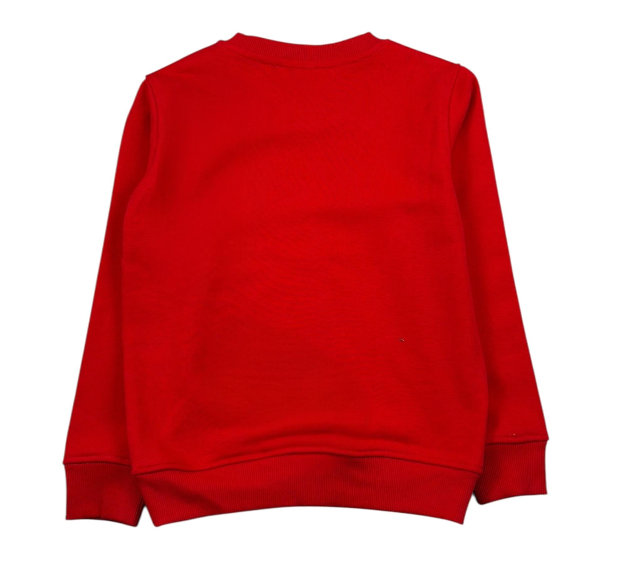 Trussardi Felpa Chiusa Girocollo Tinta Unita con Stampa per Bambino TBP26036FE ROSSO TRUSSARDI 