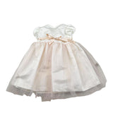 Magil Abito Cerimonia Tinta Unita con Tulle per Neonata FN39610 BIANCO MAGIL 