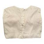 Miss Grant Top Giromanica Tinta Unita con Fiocco per Neonata MG1278 BIANCO MISS GRANT 