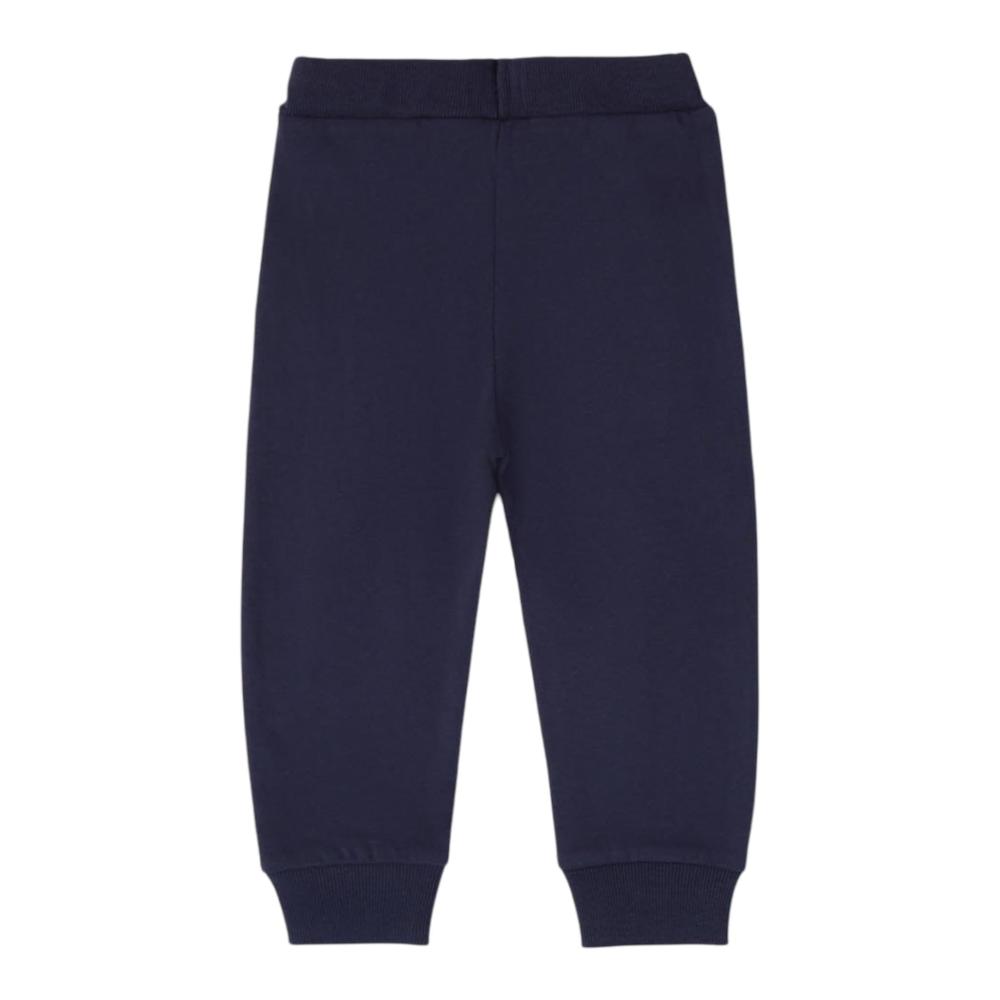 SARABANDA pantalone modello tuta tinta unita con elastico in vita Blu per Neonato X704 BLU SARABANDA 