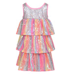 Billieblush Abito Multicolor con Paillettes Giromanica per Bambina U20968 MULTICOLOR BillIEBLUSH 