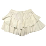 Twinset Short Effetto Gonna Con Balze Panna Per Bambina