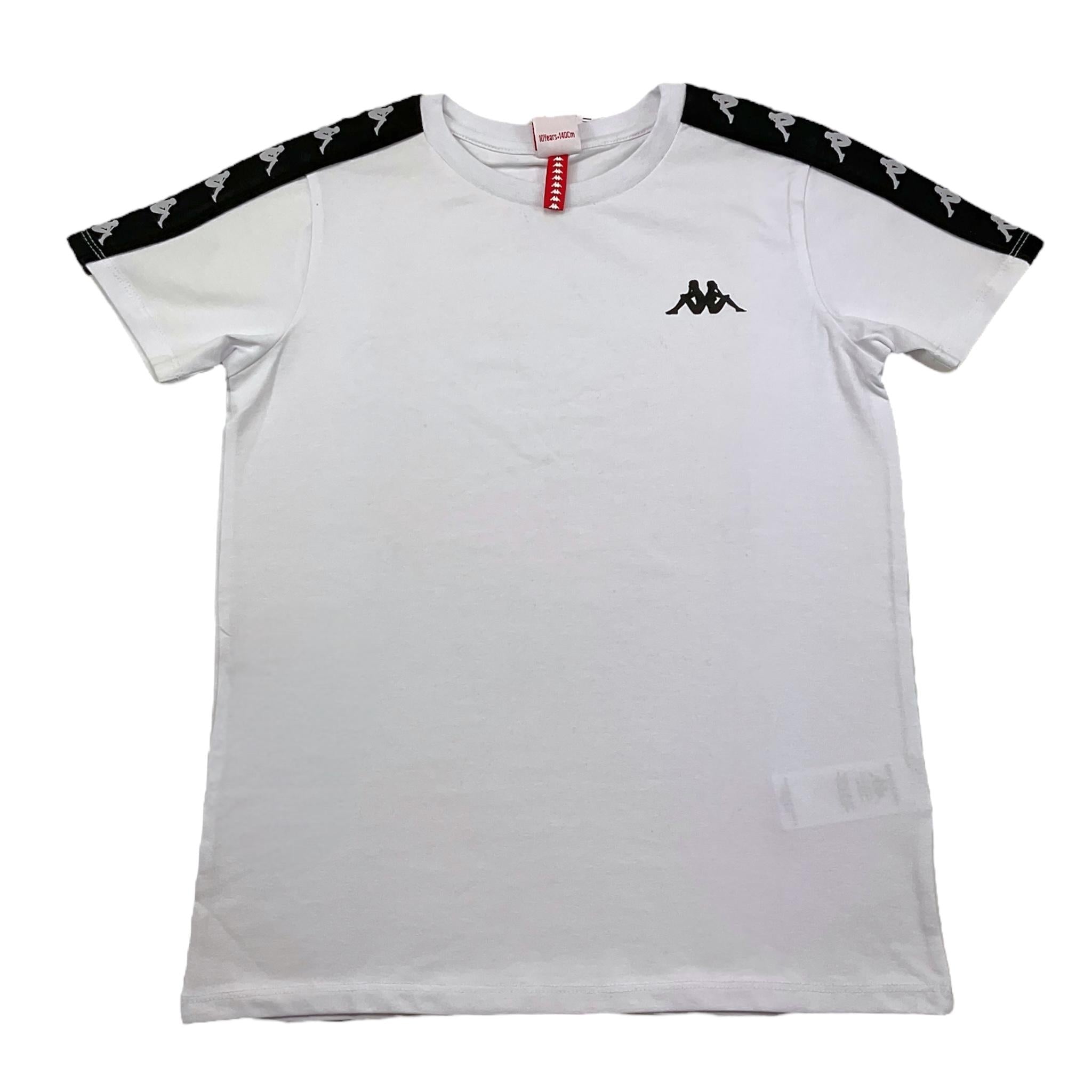 KAPPA t-shirt girocollo tinta unita con stampa Bianco per Bambino 3732M0076 BIANCO KAPPA 