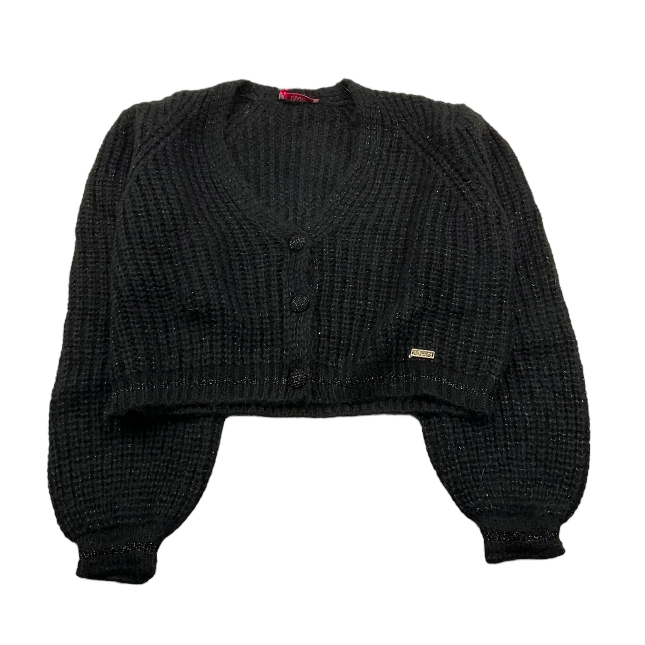 LIU JO cardigan tinta unita Nero per Bambina GF3238 NERO LIU JO 