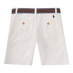 Ralph Lauren Bermuda Tinta Unita con Cintura per Bambino 322863960013 BIANCO RALPH LAUREN 