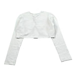 Monnalisa Coprispalle Tinta Unita per Bambina 171800 BIANCO MONNALISA 