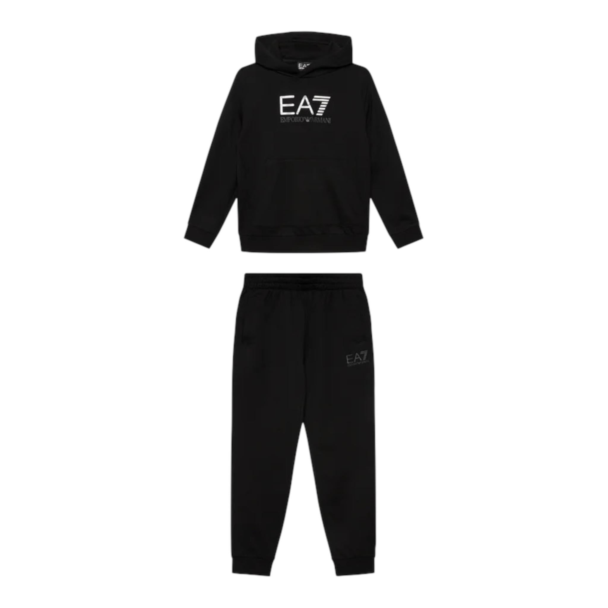 EMPORIO ARMANI completo 2pz felpa-pantalone Nero per Bambino 6RBV55 NERO EMPORIO ARMANI 