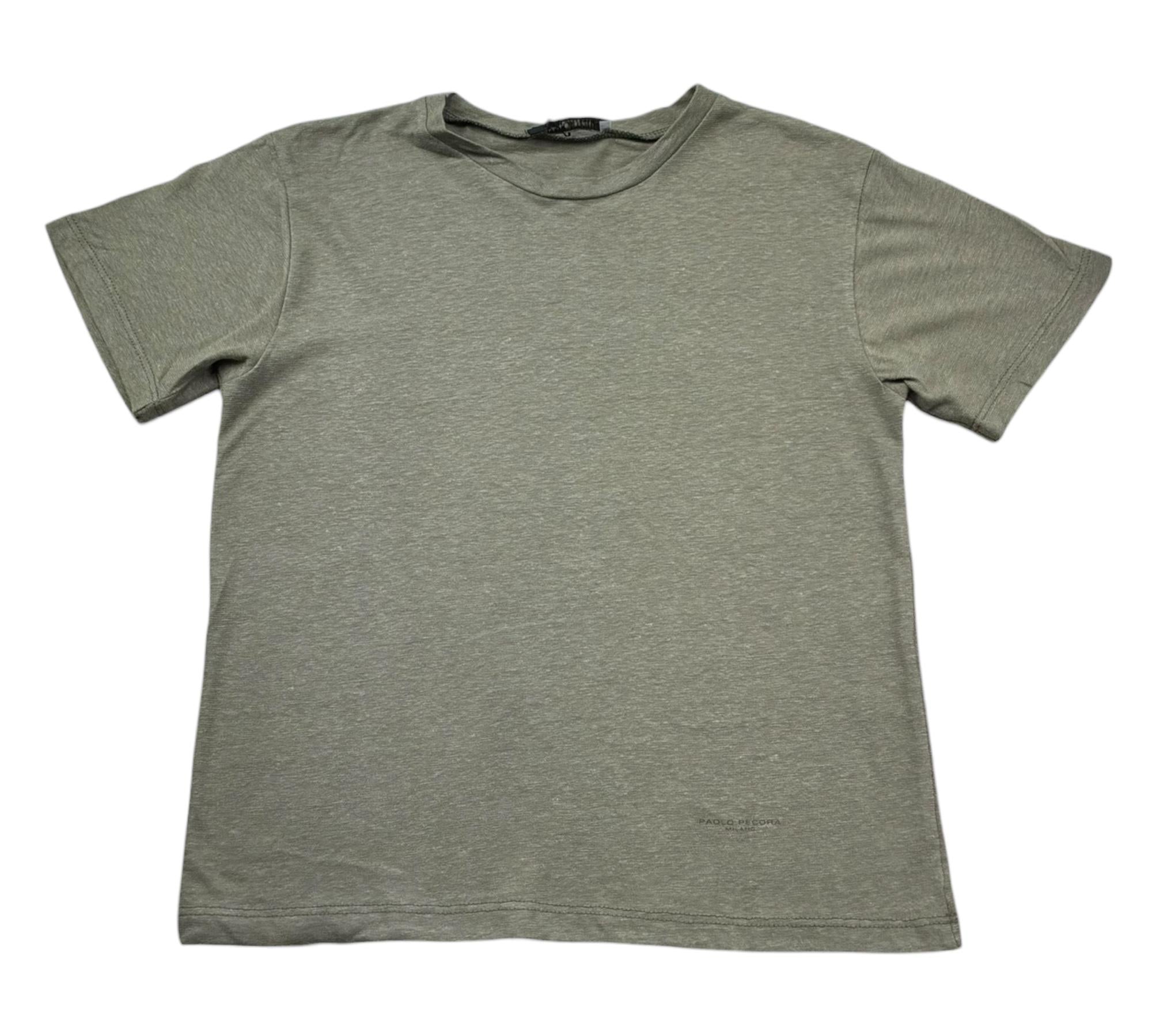 Paolo Pecora T-Shirt Girocollo Tinta Unita per Bambino PP4228 VERDE PAOLO PECORA 