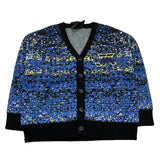 JOHN RICHMOND cardigan scollo a v stampa fantasia Blu per Bambino RBA25206CD BLU JOHN RICHMOND 