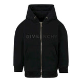 Givenchy Felpa con Zip E Cappuccio Tinta Unita per Neonato H30636 NERO GIVENCHY 