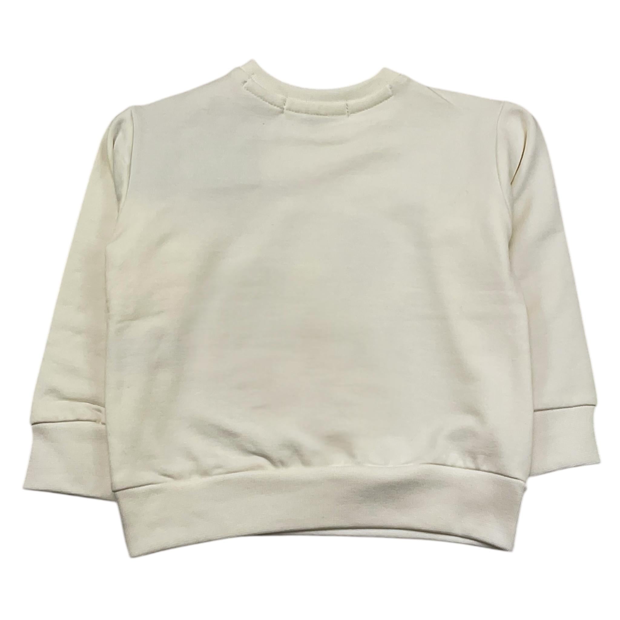 NEVER TOO felpa chiusa girocollo tinta unita Panna per Bambino NT2184NJ PANNA NEVER TOO 
