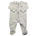 LOSAN tutina manica lunga tinta unita con zip e stampe Azzurro per Neonato 51029631627003 AZZURRO LOSAN 