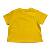 MOSCHINO t-shirt girocollo tinta unita con stampa Giallo per Neonato MWM047 GIALLO MOSCHINO 