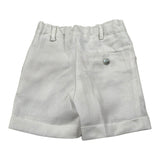 Paio Crippa Bermuda Tinta Unita con Girovita Regolabile per Neonato BOSSON BIANCO PAIO CRIPPA 