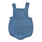 BABIDU salopette tinta unita con bottoni Azzurro per Neonato 30682 AZZURRO BABIDU 