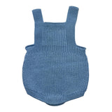 BABIDU salopette tinta unita con bottoni Azzurro per Neonato 30682 AZZURRO BABIDU 
