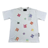 John Richmond T-Shirt Girocollo Tinta Unita con Stampe per Bambina RBP26058TS BIANCO JOHN RICHMOND 