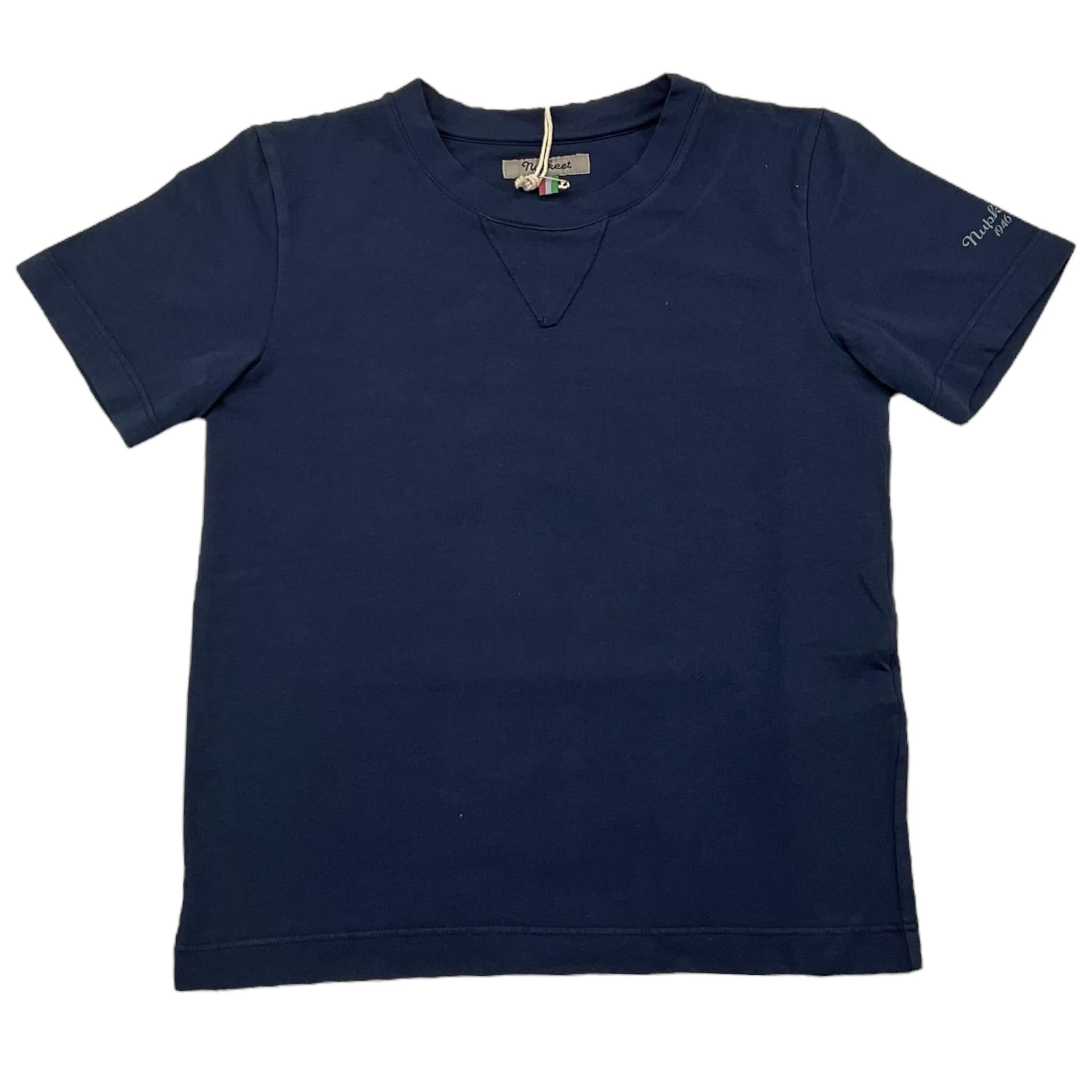 NUPKEET t-shirt girocollo tinta unita Blu per Bambino 4CNK105 BLU NUPKEET 