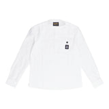 Refrigiwear Camicia Tinta Unita con Collo Coreano per Bambino RW237 BIANCO REFRIGIWEAR 