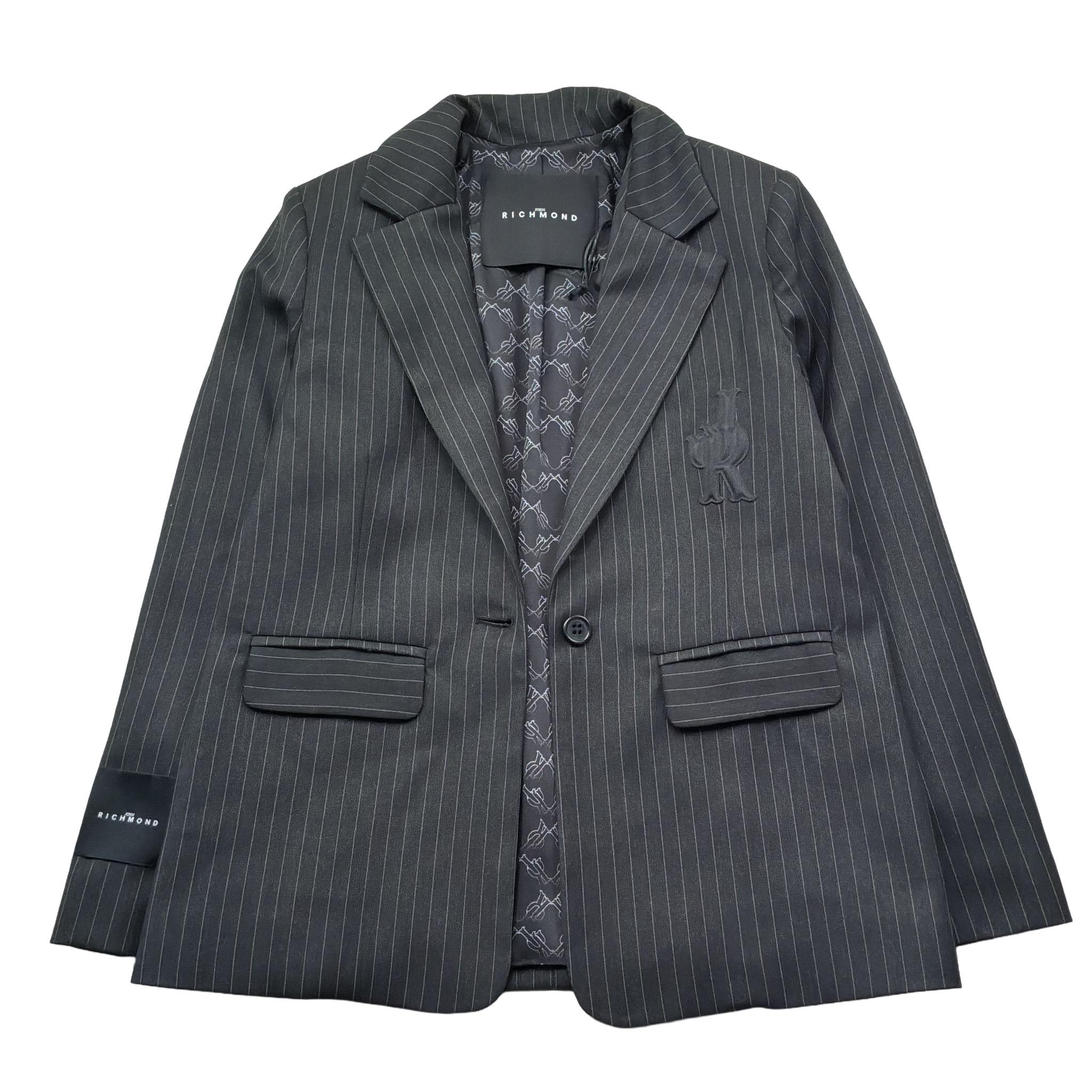 John Richmond Giacca Tinta Unita Monopetto per Bambino RBP26075GC NERO JOHN RICHMOND 