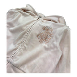 Juicy Couture Felpa In Velluto Tinta Unita con Zip E Cappuccio per Bambina JBX6668 PANNA JUICY COUTURE 