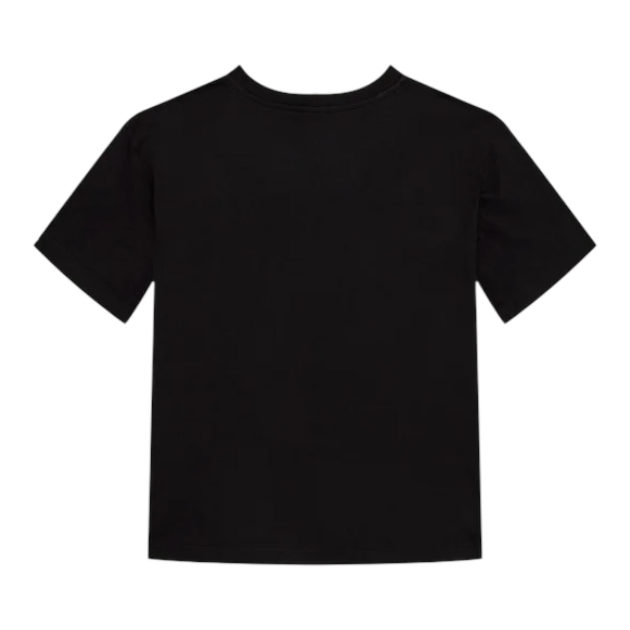Calvin Klein T-Shirt Girocollo Tinta Unita con Logo per Bambino IB0IB02353 NERO CALVIN KLEIN 