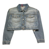 Liu Jo Giubbino In Denim Tinta Unita per Bambina GA5180 AZZURRO LIU JO 