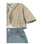 Le Bebe Completo 3 Pezzi Giacca-Camicia-Pantalone per Neonato LBB4933 BEIGE LE BEBE 