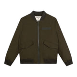 Zadig&Voltaire Giubbino Tinta Unita Con Zip Verde Per Bambino