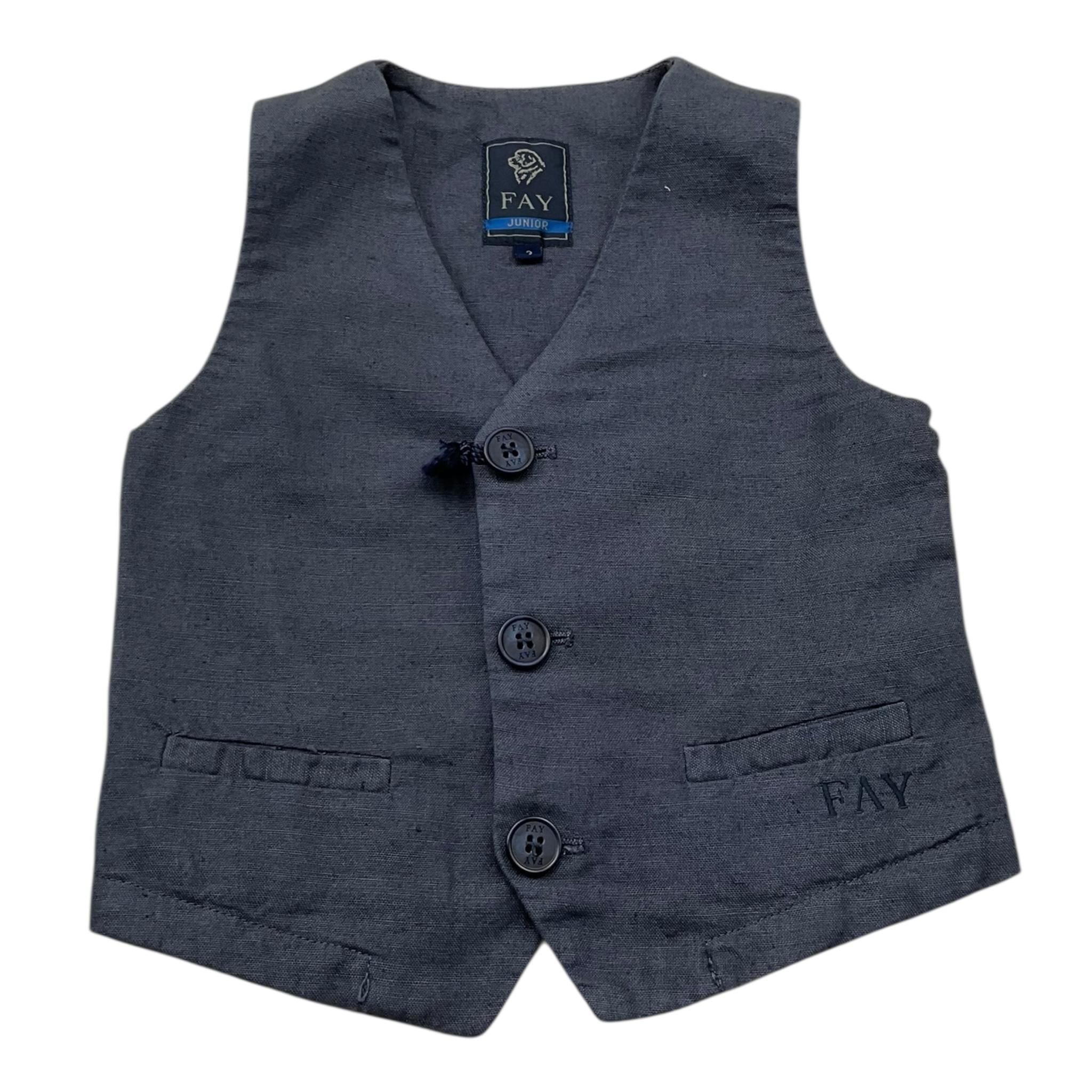 Fay Gilet Tinta Unita  per Bambino 5Q2002 BLU FAY 