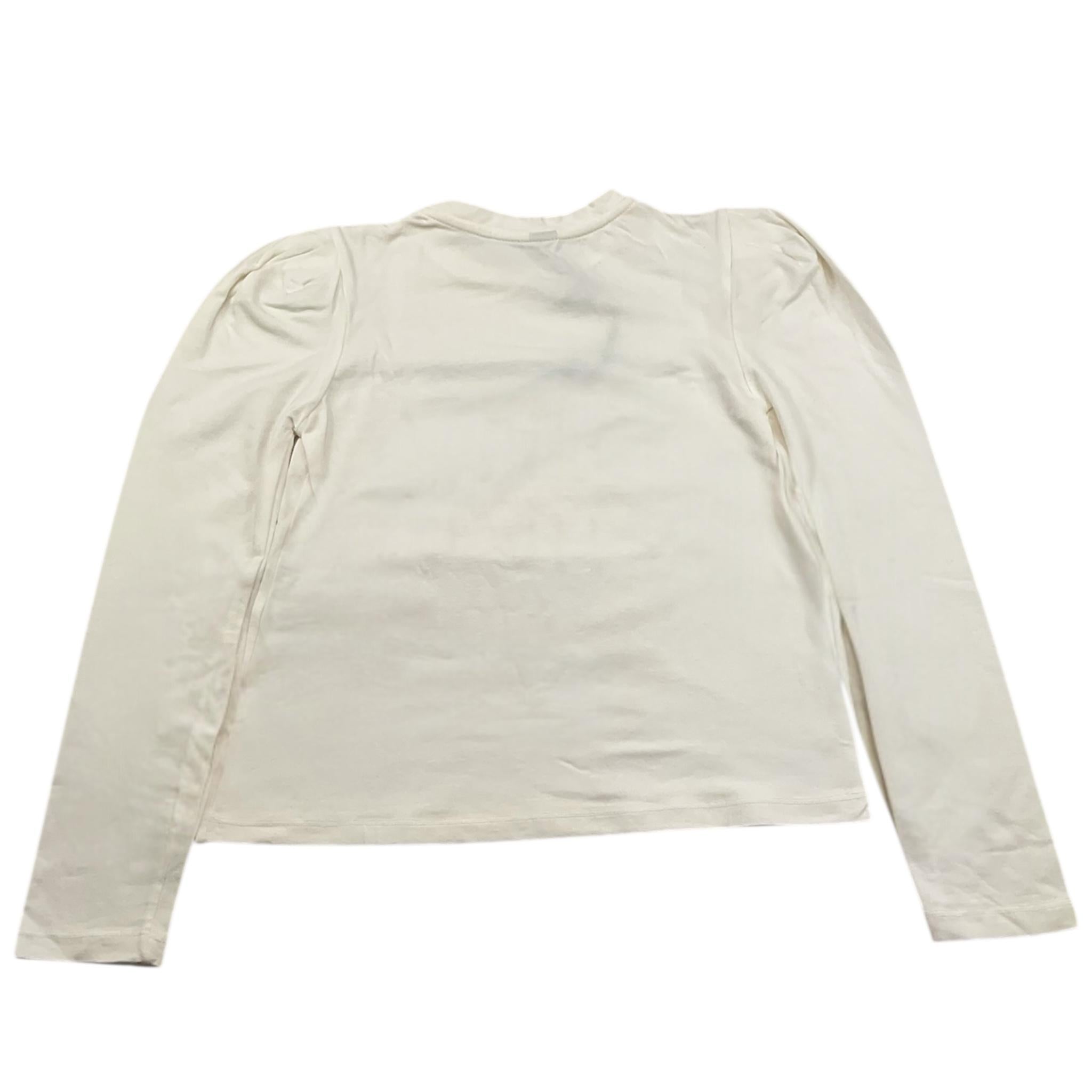 NAICE shirt girocollo tinta unita con stampa in contrasto Panna per Bambina 23653 PANNA NAICE 