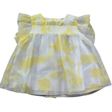 Le Bebe Camicia Giromanica Tinta Unita Stampa Fantasia per Neonata LBG6365 BIANCO LE BEBE 