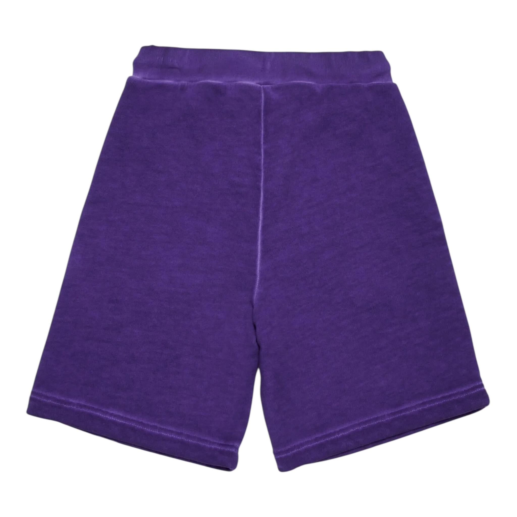 Dsquared2 Bermuda Tuta Tinta Unita con Collaborazione Invicta per Bambino DQ2908 VIOLA DSQUARED2 
