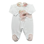 Marlu' Tutina Tinta Unita con Applicazioni per Neonata EP2914 BIANCO MARLU' 