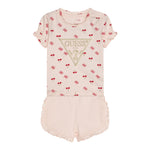 Guess Completo 2 Pezzi T-Shirt-Short Tinta Unita per Neonata A5GG03K6YW4 ROSA GUESS 