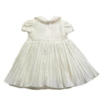 MONNALISA abit tinta unita con applicazioni mezza manica Panna per Neonata 73B902 PANNA MONNALISA 