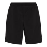 Moschino Bermuda In Tuta tinta unita con Logo Nero per Bambino HUQ02FXX NERO MOSCHINO 