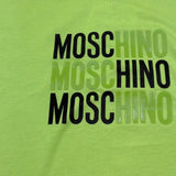 Moschino T-Shirt Girocollo Tinta Unita con Stampa per Bambino H5M05G VERDE MOSCHINO 