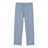 Lacoste Pantalone Tinta Unita con Stampa E Elastico In Vita per Bambino XJ1232 AZZURRO LACOSTE 