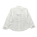 Please Camicia Tinta Unita per Bambino CL17270B73 BIANCO/GRIGIO PLEASE 