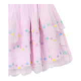 Stella Mccartney Gonna In Tulle Tinta Unita Con Ricami Rosa Per Bambina