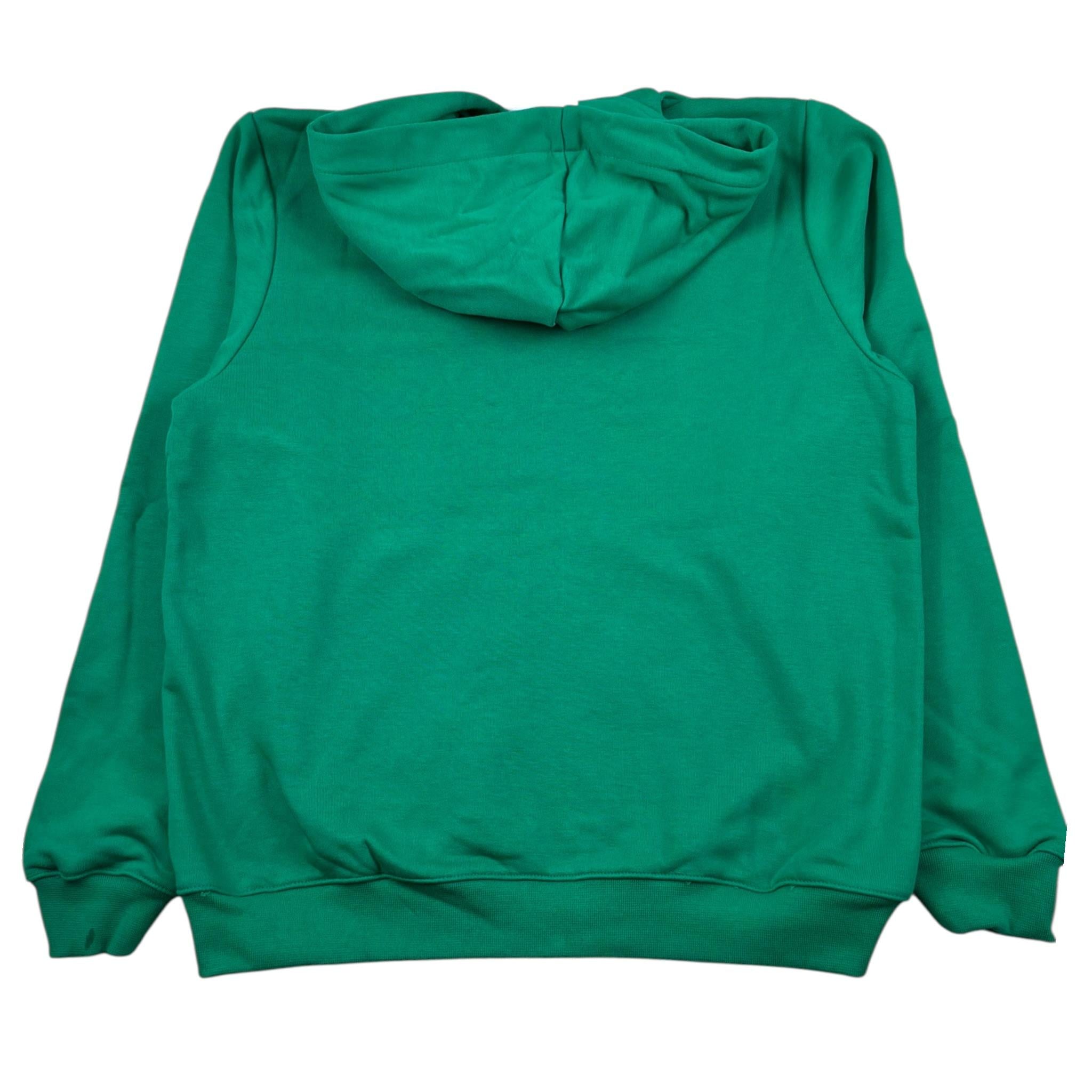 Icon Felpa con Zip E Cappuccio Tinta Unita con Logo per Bambino IBSW00493 VERDE ICON 