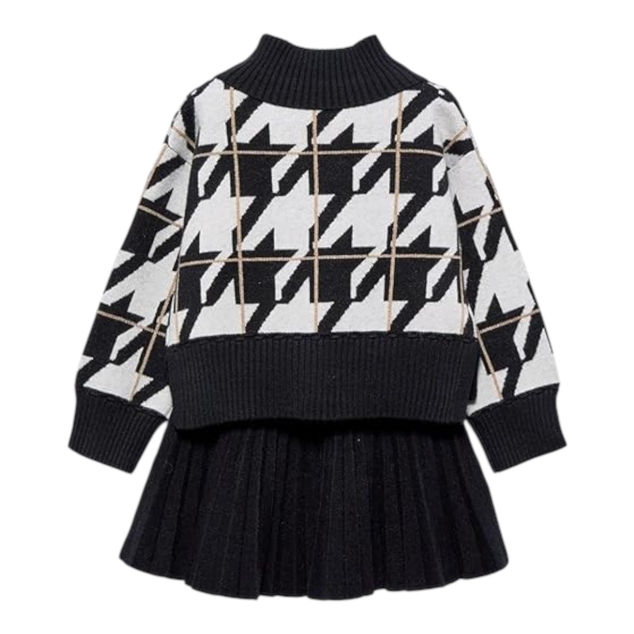 ABEL & LULA completo 2 pezzi maglia-gonna Nero per Bambina 5547X NERO ABEL & LULA 