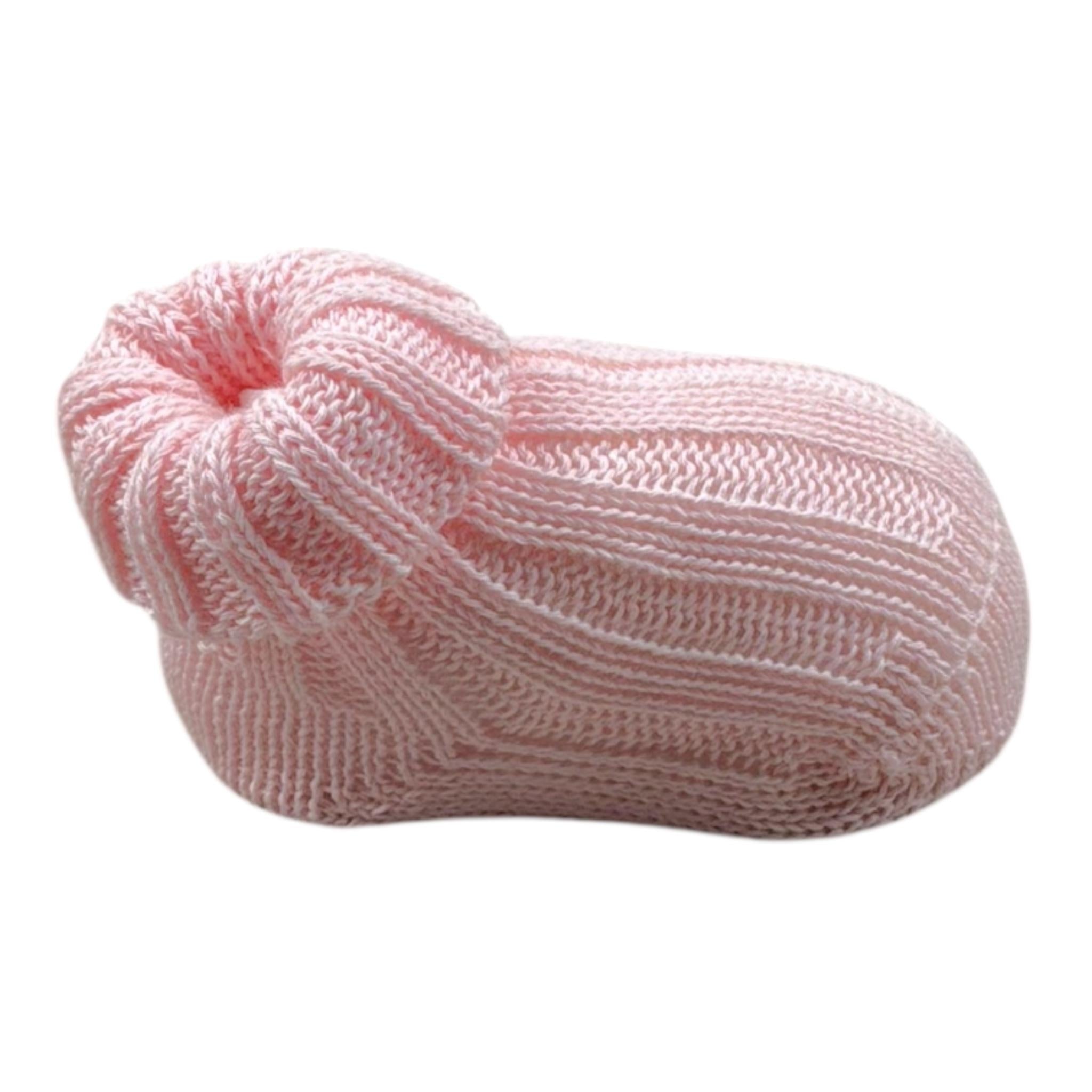 Scaldacuore Babbucce Tinta Unita per Neonata DHEUHEI ROSA SCALDACUORE 