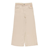 Msgm Pantalone Tinta Unita Modello Palazzo Beige Per Bambina