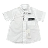 Iceberg Camicia Mezza Manica Tinta Unita con Logo per Neonato CMICE5111BX BIANCO ICEBERG 