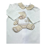 Le Bebe Tutina Manica Lunga Tinta Unita con Colletto per Neonato LBB5276 BIANCO LE BEBE 