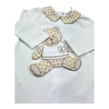 Le Bebe Tutina Manica Lunga Tinta Unita con Colletto per Neonato LBB5276 BIANCO LE BEBE 